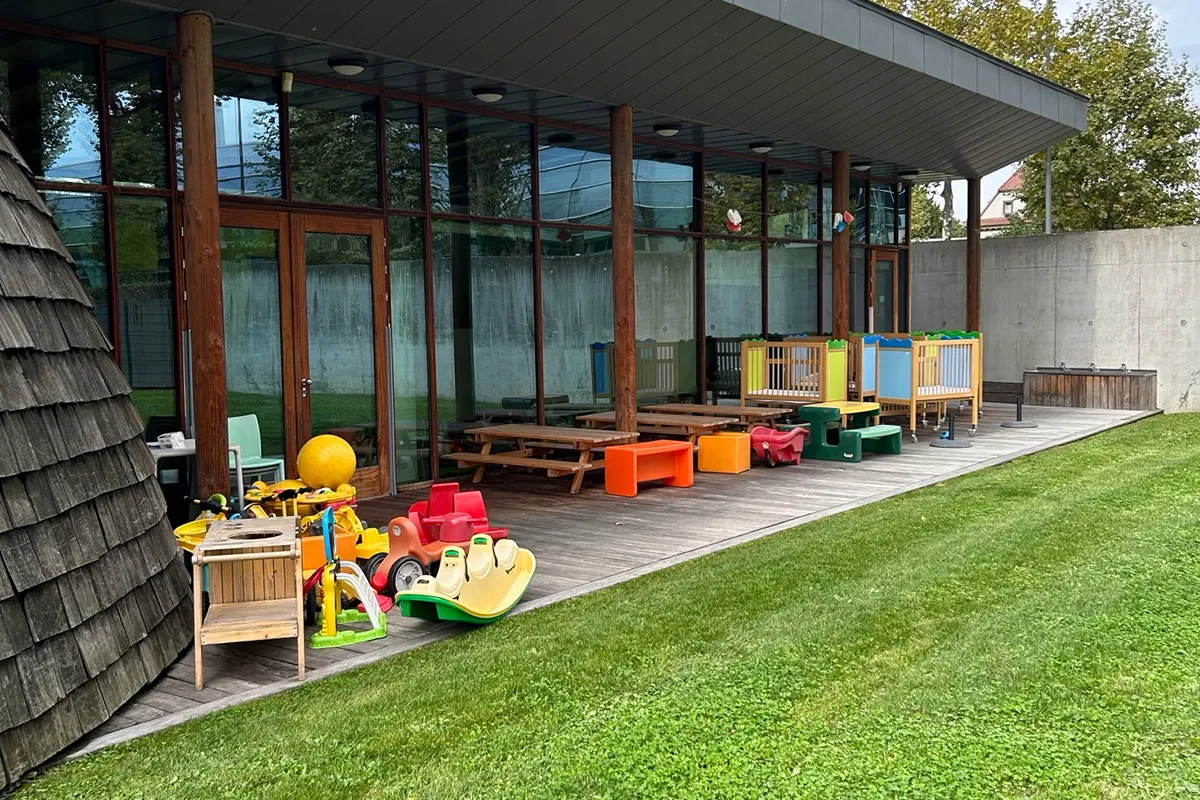 Crèche du Conseil de l'Europe - Terrasse / Jardin extérieur